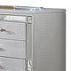 Bailey Wide Dresser | Mirror Trim & 9 Drawers | Silver Wood BM341082