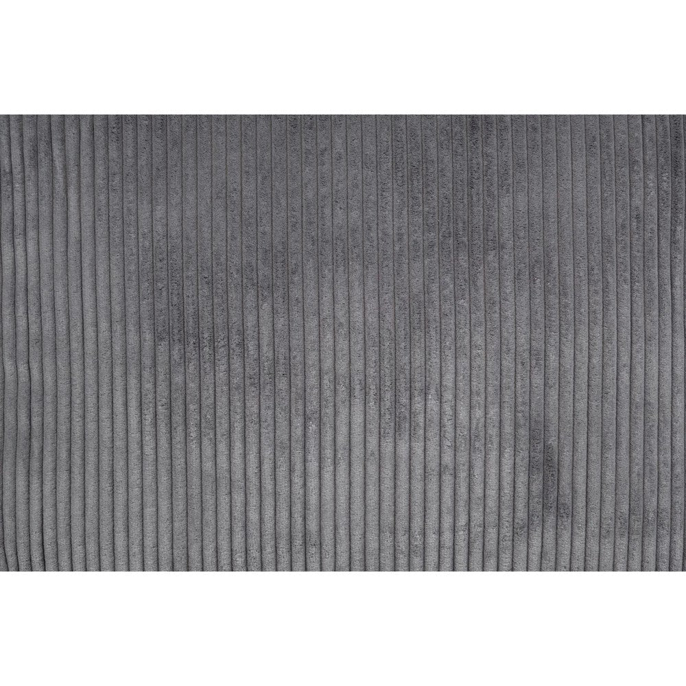 Nyla All-In-One Sectional Sofa Set w Double Chaise | Dark Gray Corduroy BM341084