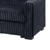 Leah All-In-One Chaise Sectional Sofa | Wide Track Arms | Black Corduroy BM341089