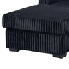 Leah All-In-One Chaise Sectional Sofa | Wide Track Arms | Black Corduroy BM341089