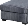 Leah All-In-One Chaise Sectional Sofa | Wide Track Arms | Gray Corduroy