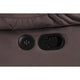 Harper Manual Reclining Loveseat | USB Port | Brown Velvet | 61" | USB