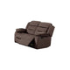 Harper Manual Reclining Loveseat | USB Port | Brown Velvet | 61" | USB