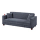 Lucy Sofa Bed w USB Ports | 2 Pillows | Gray Corduroy | Cupholders BM341096