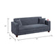 Lucy Sofa Bed w USB Ports | 2 Pillows | Gray Corduroy | Cupholders BM341096