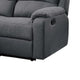 Sonia Manual Reclining Loveseat | Dark Gray Tufted Burlap | 53’’ BM341097