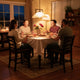 Derry 5pc Counter-Height Dining Table & 4 Chairs Set | Gray Rubberwood