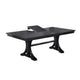 Berny Dining Table | Extension Leaf | Trestle Base | Gray Wood | 64-46"