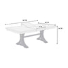 Berny Dining Table | Extension Leaf | Trestle Base | Gray Wood | 64-46’’ BM341116