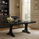 Berny Dining Table | Extension Leaf | Trestle Base | Gray Wood | 64-46"