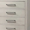 Simone Tall Dresser Chest | 5 Drawers | Antique White Wood Finish BM341117