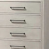 Simone Tall Dresser Chest | 5 Drawers | Antique White Wood Finish