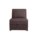 Danyl Convertible Sofa w Pull-Out Bed | Brown Channel Tufted Corduroy BM341123