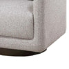 Wade Swivel Armchair w 360 Rotation | Square Frame | Beige Boucle BM341125