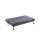Milana Convertible Sofa Bed | USB Port | Blue Gray Fabric | 66"