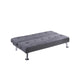 Milana Convertible Sofa Bed | USB Port | Blue Gray Fabric | 66’’ BM341129