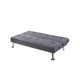 Milana Convertible Sofa Bed | USB Port | Blue Gray Fabric | 66"