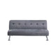 Milana Convertible Sofa Bed | USB Port | Blue Gray Fabric | 66"