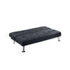 Milana Convertible Sofa Bed | USB Port | Black Fabric | 66’’ BM341130
