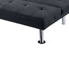 Milana Convertible Sofa Bed | USB Port | Black Fabric | 66’’ BM341130