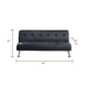 Milana Convertible Sofa Bed | USB Port | Black Fabric | 66’’ BM341130