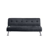 Milana Convertible Sofa Bed | USB Port | Black Fabric | 66"