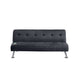 Milana Convertible Sofa Bed | USB Port | Black Fabric | 66"