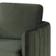 Reniz Accent Club Chair | Dark Green Velvet | Foam Cushions | Metal Legs