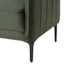 Reniz Accent Club Chair | Dark Green Velvet | Foam Cushions | Metal Legs