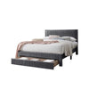 Daisy Full Bed w Drawer | Dark Gray Corduroy Upholstery | Foam Headboard BM341133