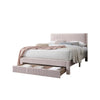 Daisy Full Bed w Drawer | Light Pink Corduroy Upholstery | Foam Headboard BM341134