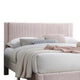 Daisy Full Bed w Drawer | Light Pink Corduroy Upholstery | Foam Headboard BM341134