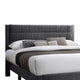 Daisy Full Bed w Drawer | Charcoal Gray Corduroy Upholstery | Foam BM341135