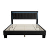 Jiana Full Bed | Charcoal Gray Wool Upholstery | LED Headboard BM341137