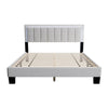 Jiana Full Bed | Light Gray Wool Upholstery | LED Headboard BM341138