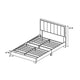 Jiana Full Bed | Light Gray Wool Upholstery | LED Headboard