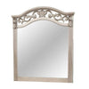 Dresser Mirror | Antique Silver Pine Wood | Molded Frame Detail | 37x41 BM341145