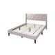 Niasa Full Size Bed | Chevron Tufted Pink Velvet Upholstered Foam BM341147