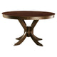 Mexo Counter Height Table | 53" Round | Walnut Brown Pedestal Base