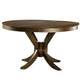 Mexo Dining Table | 53" Round | Walnut Brown Pedestal Base
