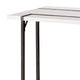Iry Side End Table | Black Steel Sled Base | 22’’ | Gloss White Lacquer BM342288