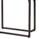 Iry Side End Table | Black Steel Sled Base | 22" | Gloss White Lacquer