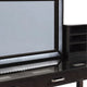 Jexo 3pc Cherry Vanity Table Set w LED Mirror | 3 Drawer | Gray Padded Stool