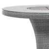 Mio Outdoor Bar Height Table w Steel Ice Bucket | 46’’ Round | Gray BM342301