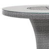Mio Outdoor Bar Height Table w Steel Ice Bucket | 46" Round | Gray