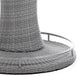 Mio Outdoor Bar Height Table w Steel Ice Bucket | 46" Round | Gray