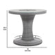 Mio Outdoor Bar Height Table w Steel Ice Bucket | 46" Round | Gray