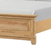 Lexa Queen Bed w Plank Headboard and Molding | Natural Oak Brown Wood BM342303