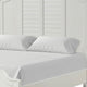 Kyna Queen Bed | Louvered Style and Scalloped Edges | Antique White Wood BM342305