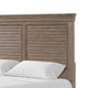 Roi Queen Bed | Shutter Headboard and Footboard | Weathered Gray Wood BM342306